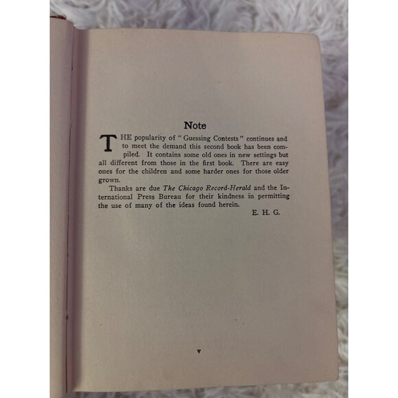 More Guessing Contests By "Dame Curtsey" 1914 Second Edition A.C. McClurg Hardco - Picture 12 of 16